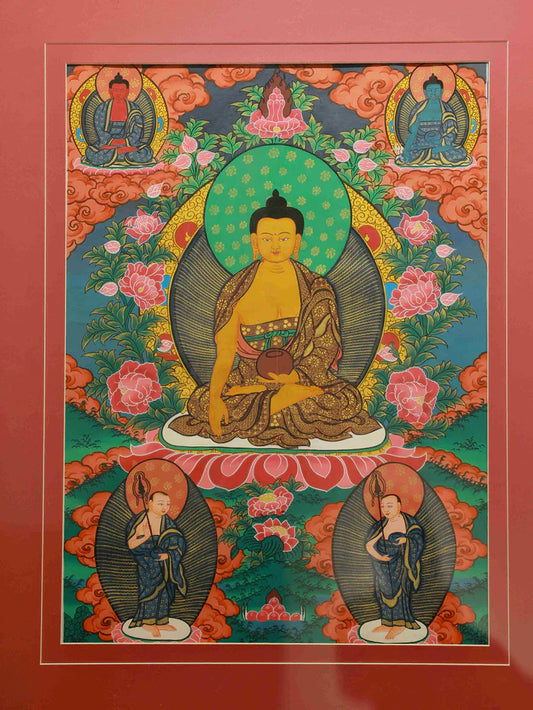 Hand-Painted Medicine Buddha Thangka