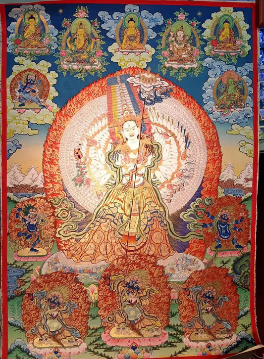 The "Protective Umbrella" in Tibetan Thangka