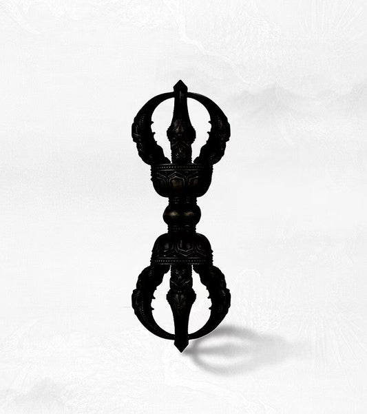 Tibetan-Buddhist Handcrafted Brass Five-Pronged Tibetan Buddhist Ritual Object