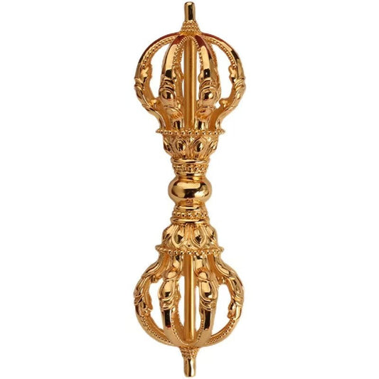 tibetan-buddhist brass nine-pronged Tibetan Buddhist Ritual Object