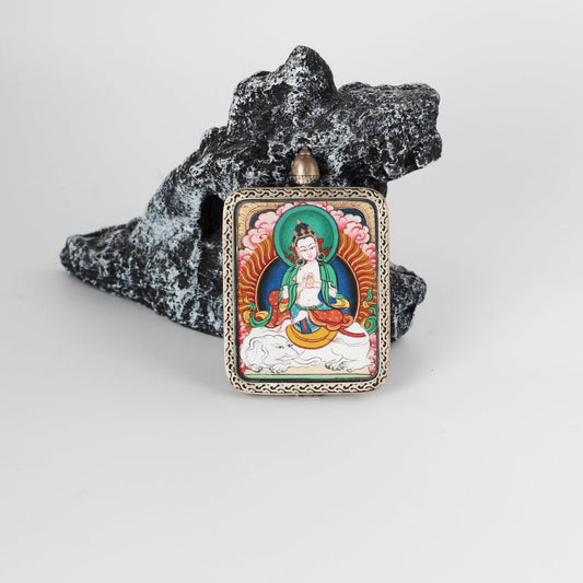 2.5x3.5cm Karma Kagyu Samantabhadra Bodhisattva Buddhist Pendant: The Bodhisattva of Tibetan Buddhist Jewelry