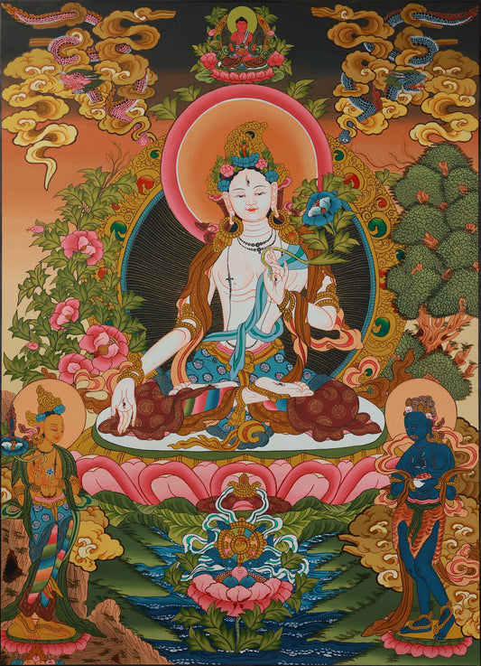 The Compassionate Embodiment in a Colorful Thangka: The Sacred Code and Living Faith of White Tara in Tibetan Buddhism