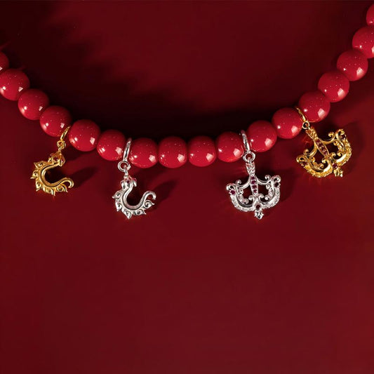 Tibetan Buddhist Jewelry Culture handmade gold-plated silver bow and arrow necklace, a romantic piece of Jewelry art for attraction.