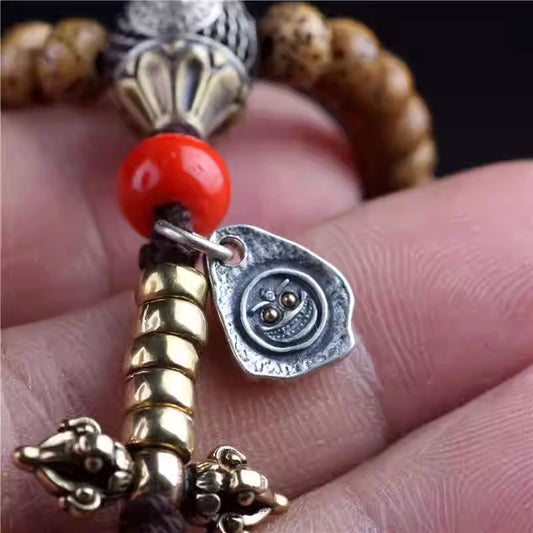 Tibetan-Buddhist Palden Lhamo Goddess Mala Side Accessory