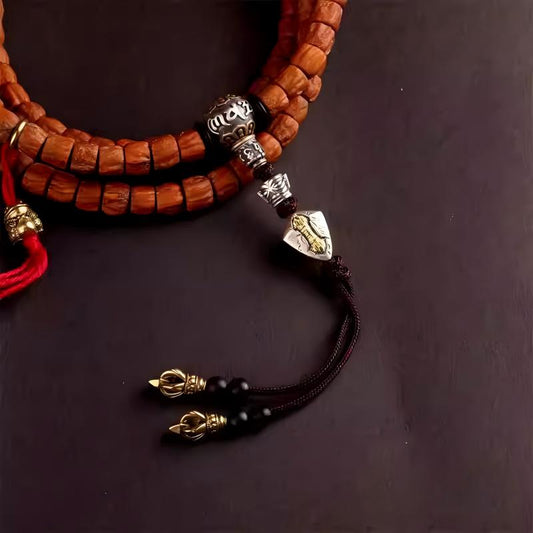 Purely handmade Bodhi Mala DIY components, reflecting the functional heritage of Tibetan Buddhist Jewelry Culture jewelry art.