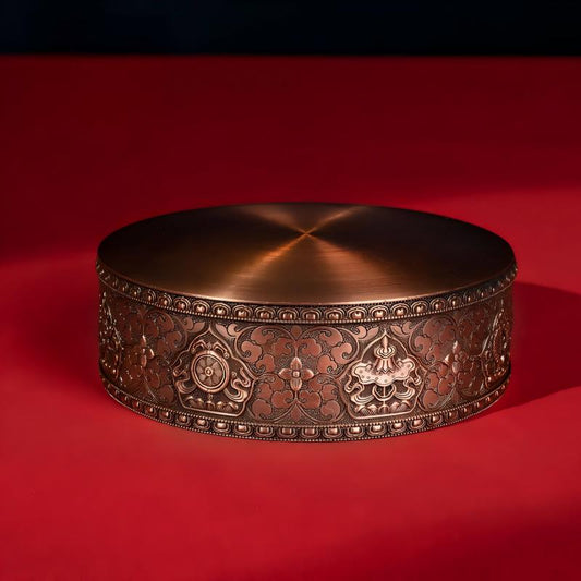 Traditional Mandala & Seven Gems offering set, handmade for premium spiritual Jewelry art and fortune.