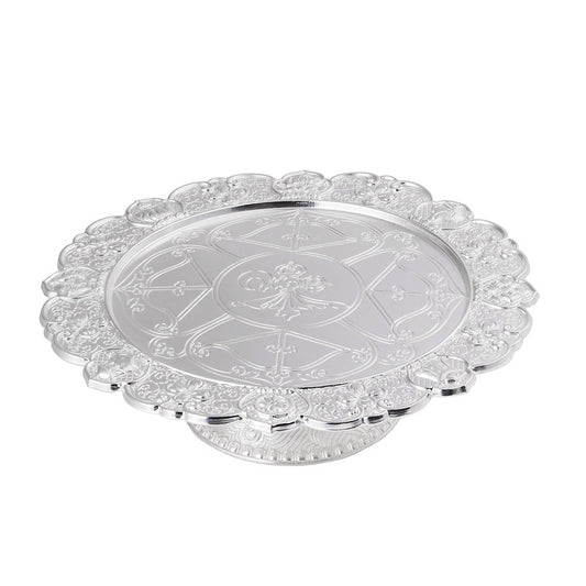 Traditional Lotus & Ashtamangala mandala pan, handmade for premium spiritual Jewelry art and offerings.