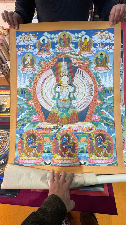 The Thousand-Armed Sitatapatra Thangka: Symbolism, Composition, and Cultural Value of Tibetan Esoteric Art