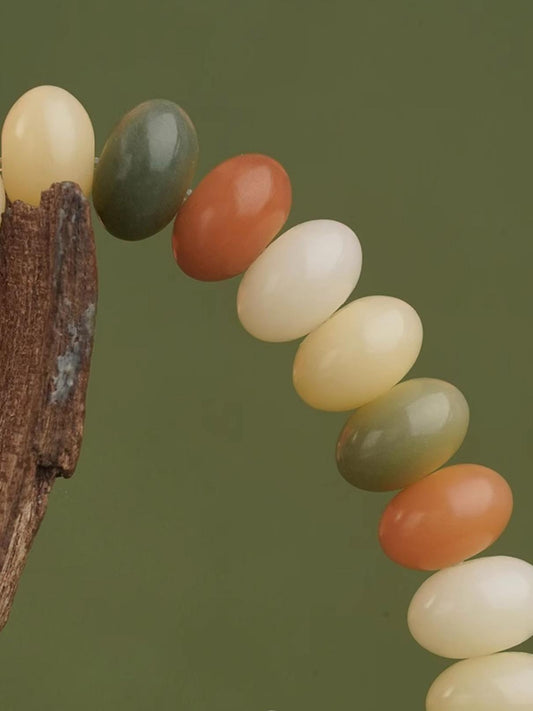 Sacred Bodhi multi-circle mala featuring 925 silver details and jujube wood elements. Handmade using traditional Tibetan Buddhist jewelry techniques for daily spiritual practice.