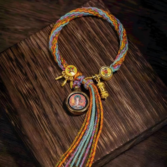 Twelve zodiac guardian bracelet inspired by Tibetan Buddhist Jewelry Culture