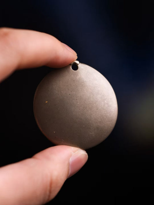 Ancient Tibetan Bon Nine Palace amulet pendant from Qing Dynasty tradition, handmade Jewelry art rooted in Tibetan Buddhist Jewelry Culture