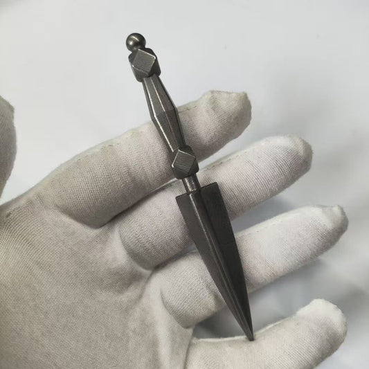 Brass Career Vajra crafted in Tibetan Buddhist ritual implements culture, a powerful Buddhist ritual art symbolizing success, balance, and sacred strength.