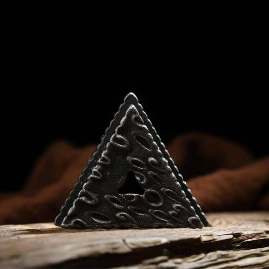 Handcrafted pure iron Vajra Phurba base rooted in Tibetan Buddhist ritual implements culture, designed to support ritual daggers and reflect Buddhist ritual implements art.