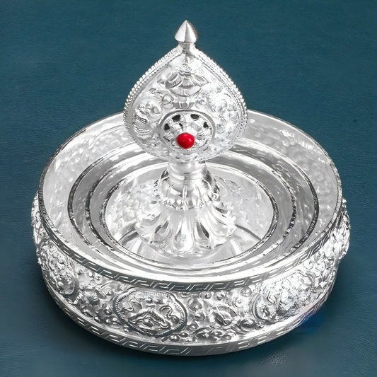 tibetan-buddhist Pure Silver Mandala Plate