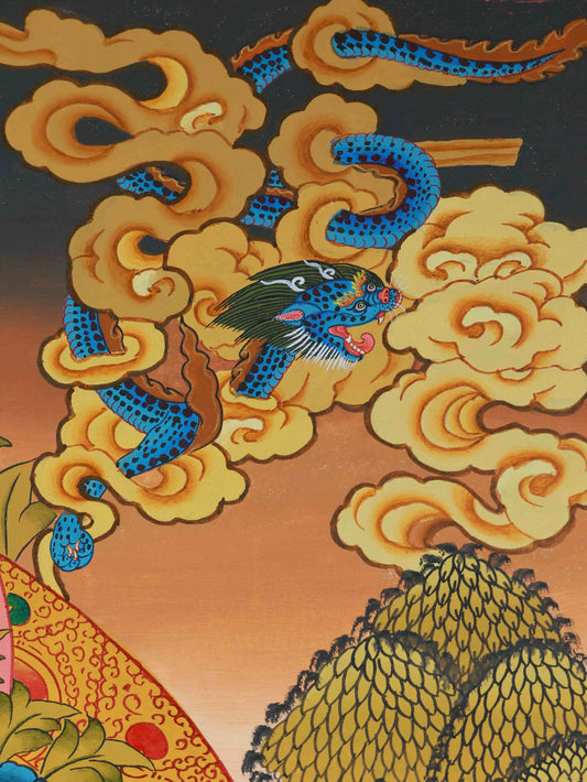 Traditional Tibetan Thangka of White Tara - Pure Hand Painted Masterpiece Spiritual Art