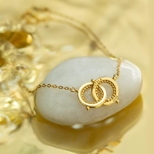 "Tibetan Buddhist-inspired 925 silver and 18K gold bracelet, representing harmony and unity through nature and friendship."