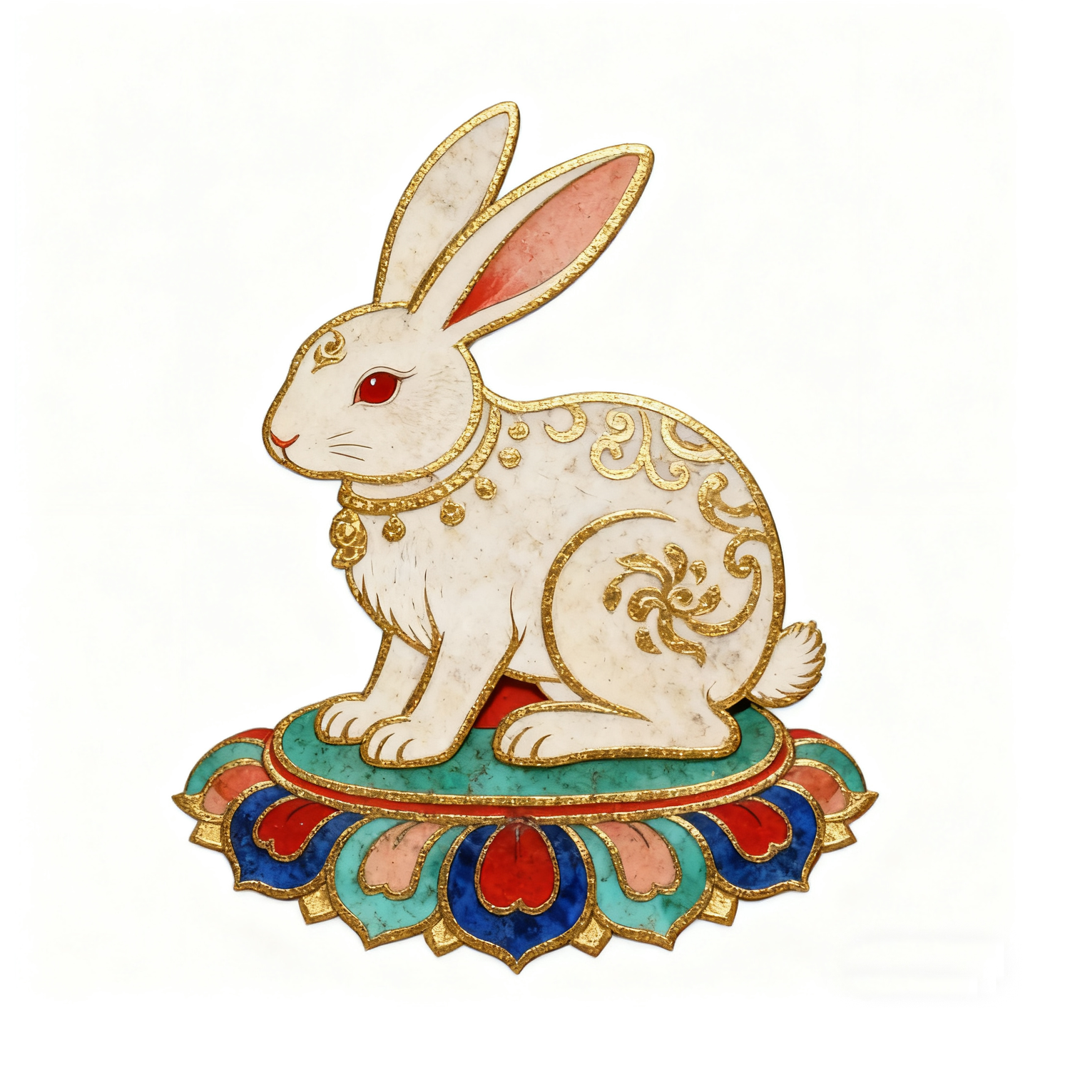 Rabbit (Thangka)