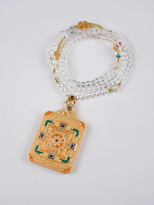 Mini Black Dzambhala Ga’u Amulet – Tibetan thangka art hand-painted with mineral pigments on thangka canvas for wealth and obstacle removal.