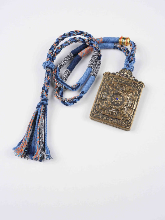 Tibetan thangka of Black Jambhala, Wealth Deity of Power and Prosperity, handmade with mineral pigments on canvas.