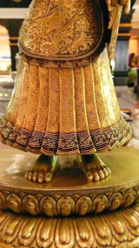 Collector edition Dipankara Buddha statue, Tibetan Buddhist statues hand-painted with mineral pigments, refined Buddha Statue-Art symbolizing wisdom and enlightenment