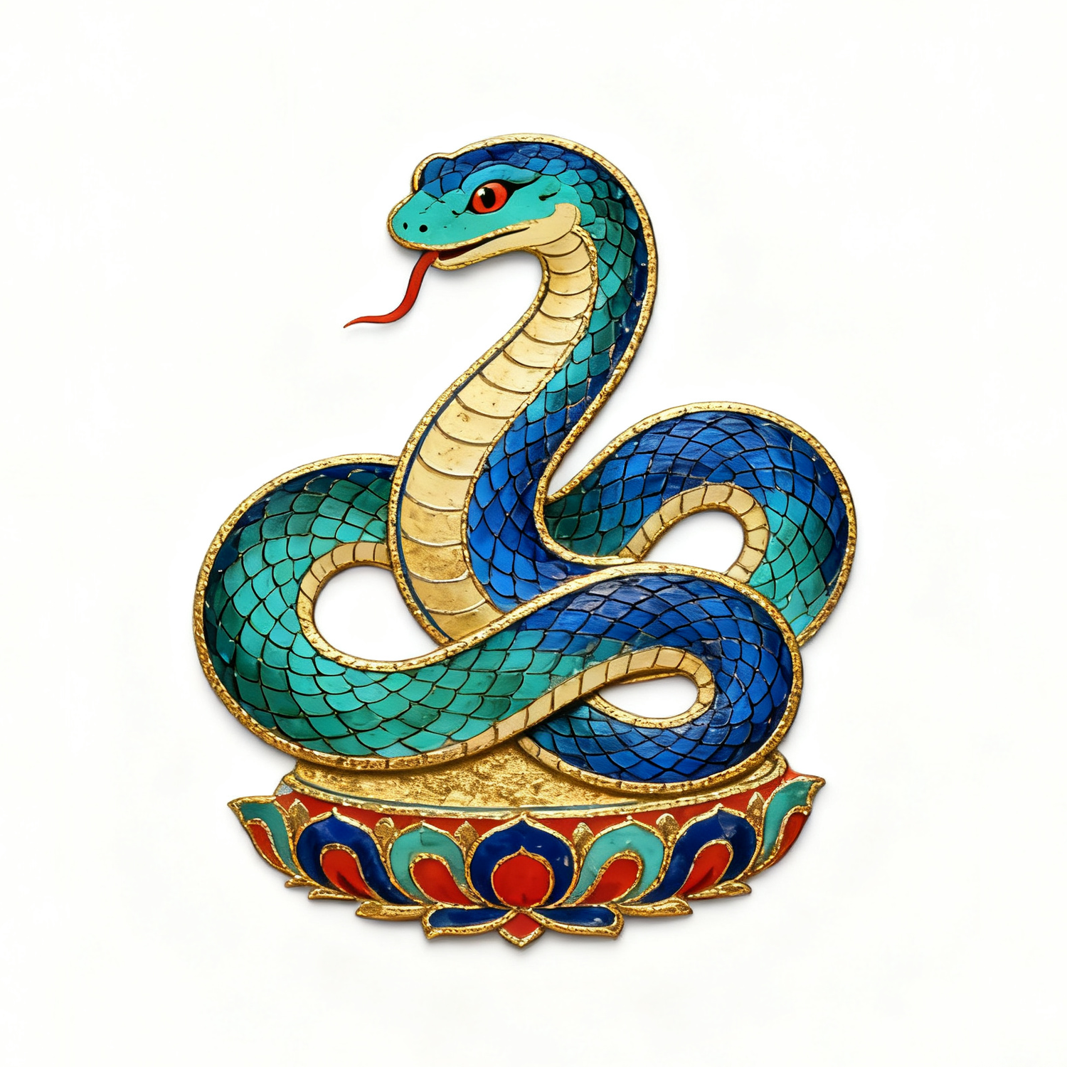 Snake (Thangka)