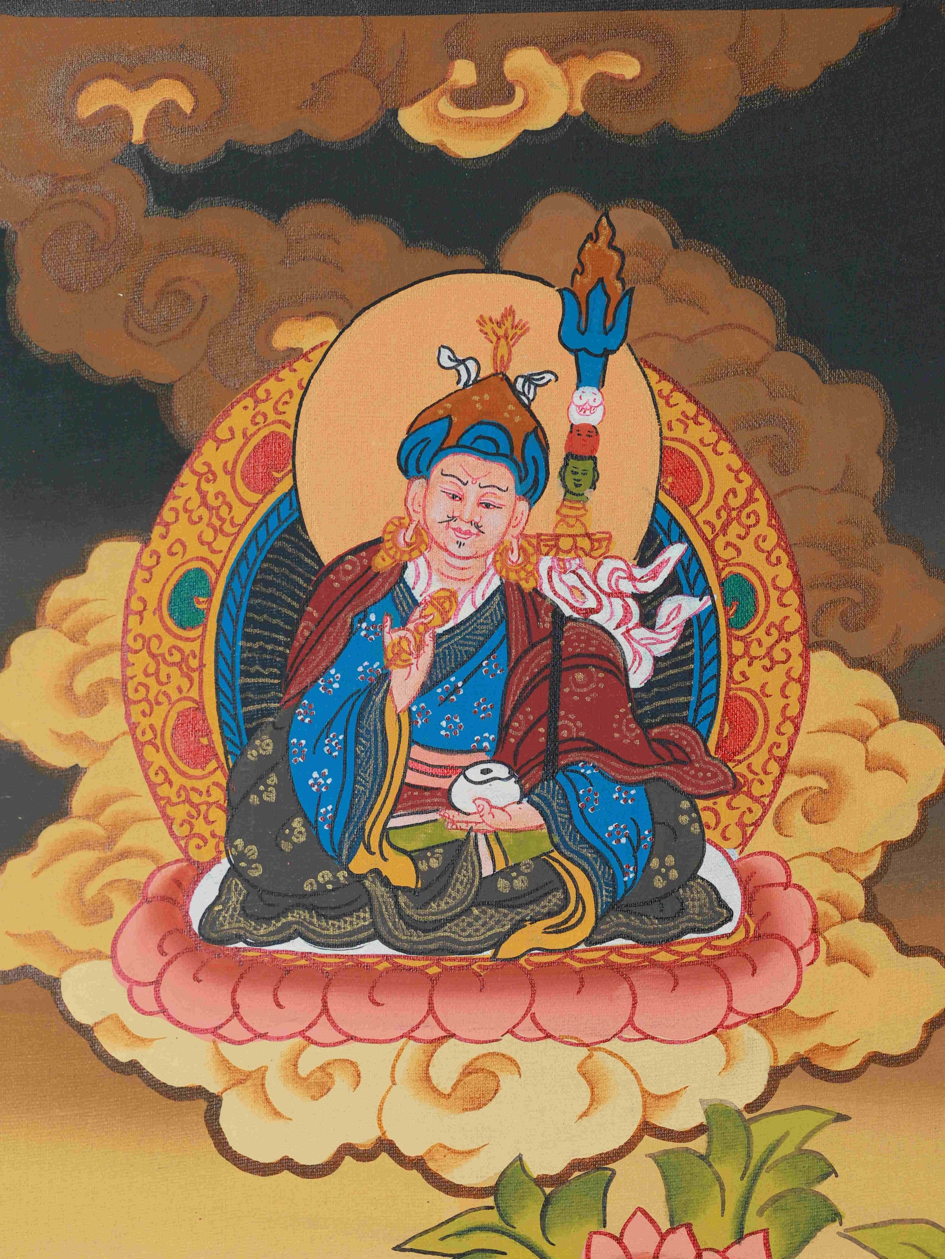 Authentic Tibetan Thangka painting of White Tara, symbolizing health, protection, and spiritual awakening.