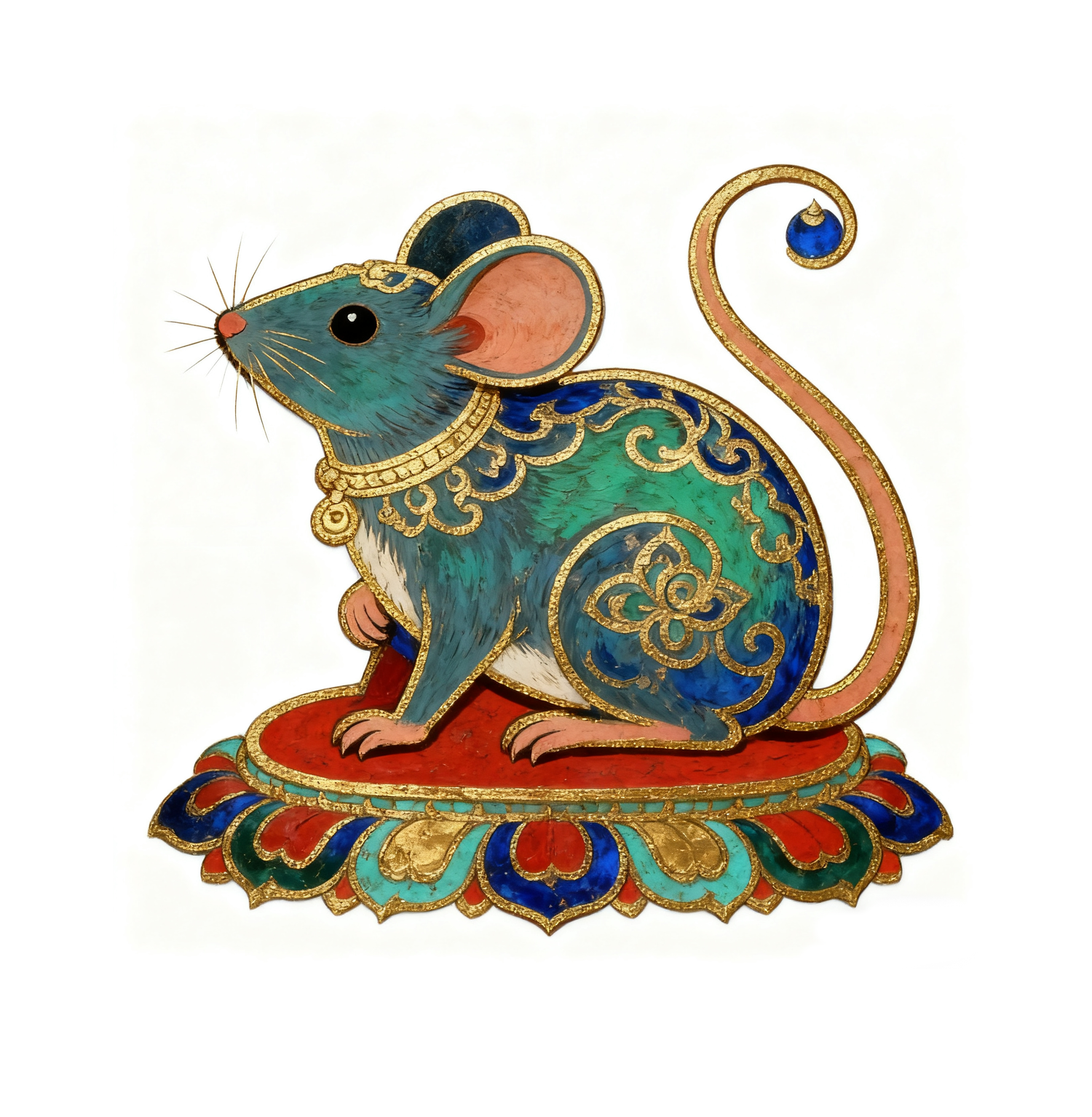 Rat(Thangka)