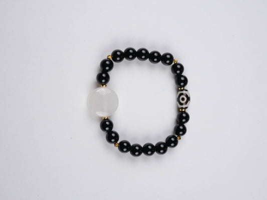 Tibetan Buddhist Vajrapani small thangka bracelet, crafted on traditional thangka canvas with mineral pigments, representing the power of Vajrapani in Tibetan Buddha art.