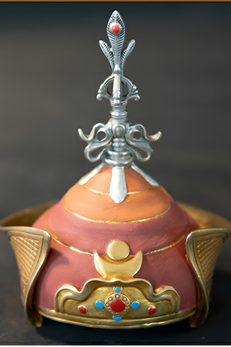 Pure copper Lotus Born Lama engraving, Tibetan statues with Buddha art style, showcasing Tibetan Buddhist craftsmanship.