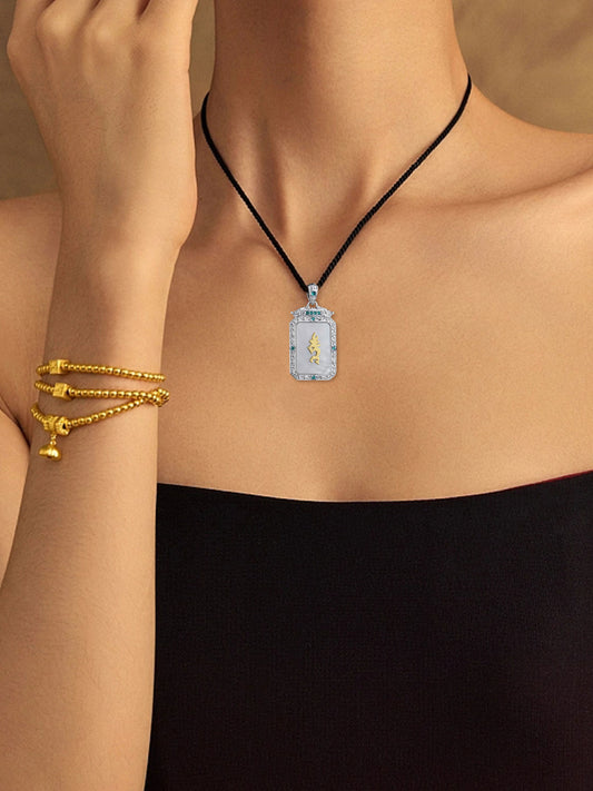 A wearer displaying the sacred Green Tara necklace for dispelling fear and obstacles, representing Buddhist sacrificial items art.