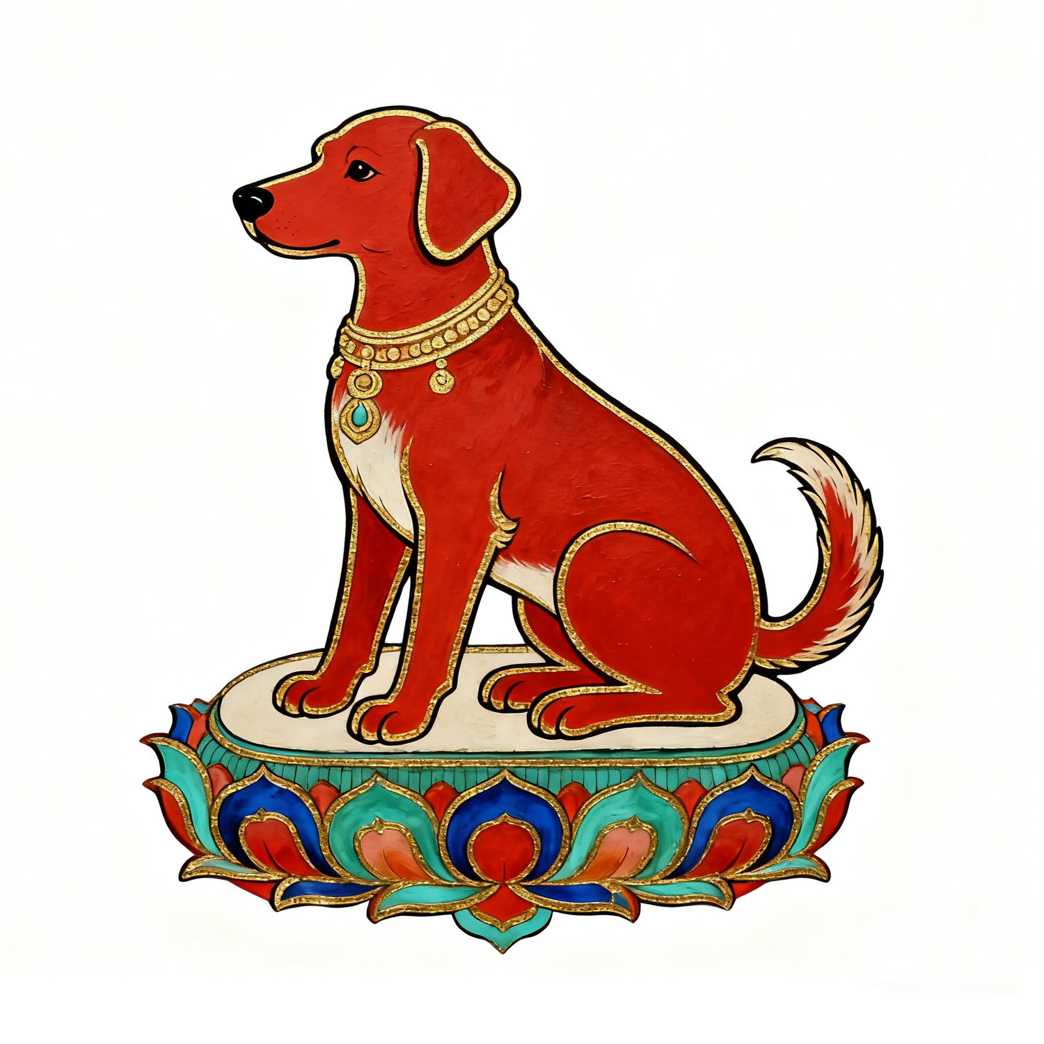 Dog (Thangka)