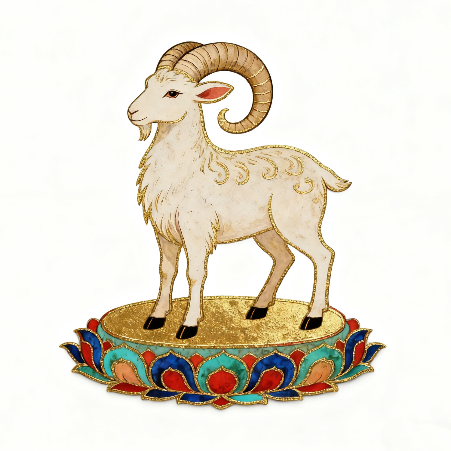 Goat (Thangka)