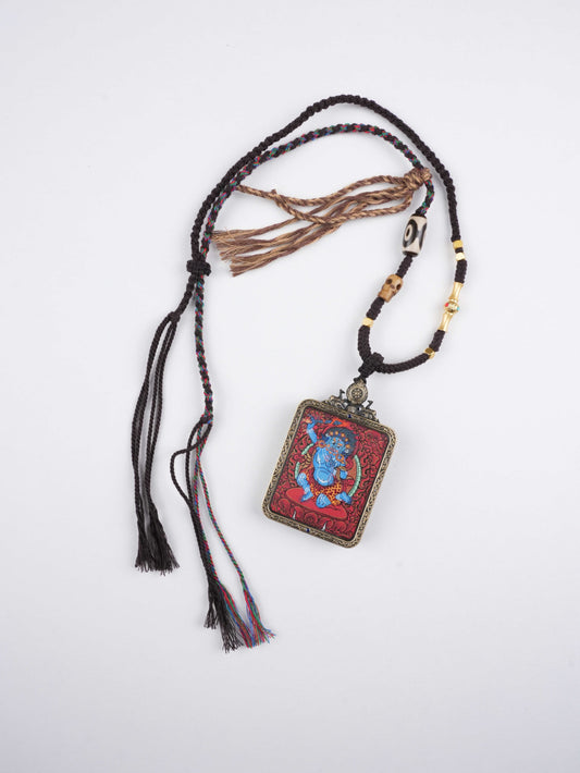 Tibetan Buddhist Thangka painting of Avalokiteshvara compassion Buddha, hand-painted with natural mineral pigments on traditional canvas - spiritual art for altar meditation