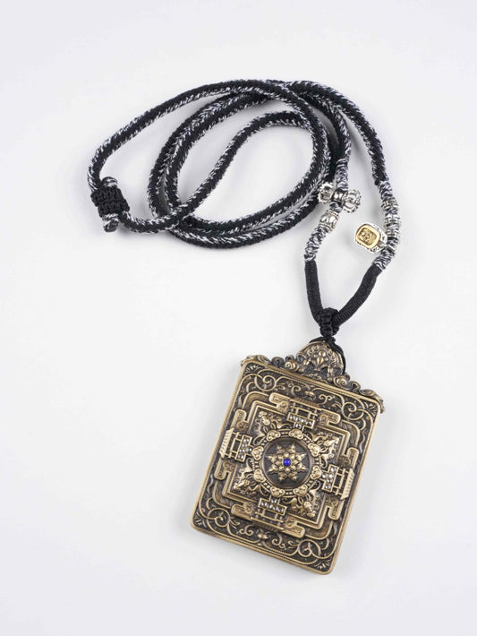 Handmade Vaishravana thangka painting - traditional Tibetan Buddhist art with mineral pigments