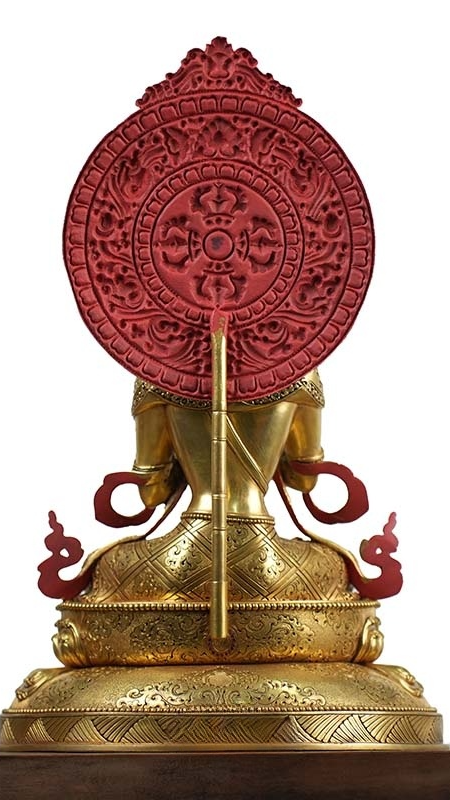 Tibetan Buddhist Vajradhara statue handcrafted with mineral pigments, authentic Tibetan Buddhist statues and Buddha Statue-Art for altar and meditation