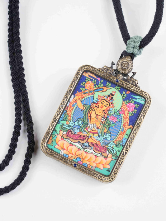 Handcrafted Tibetan Vajrapani zodiac guardian thangka hanging, made with natural mineral pigments on canvas, offering strength and protection for all zodiac signs.