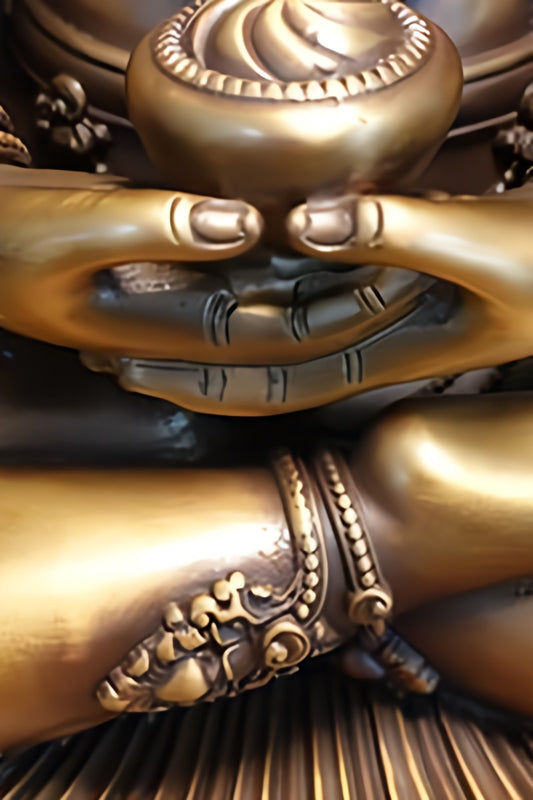 Unique hand-painted purple copper Amitabha Buddha statue in Zhanabazar style, Tibetan Buddhist craftsmanship