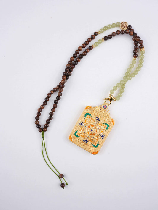 Pure Handpainted Tibetan Manjushri Bodhisattva Thangka for Zodiac Protection – 4x5cm Canvas – High-Quality Traditional Art