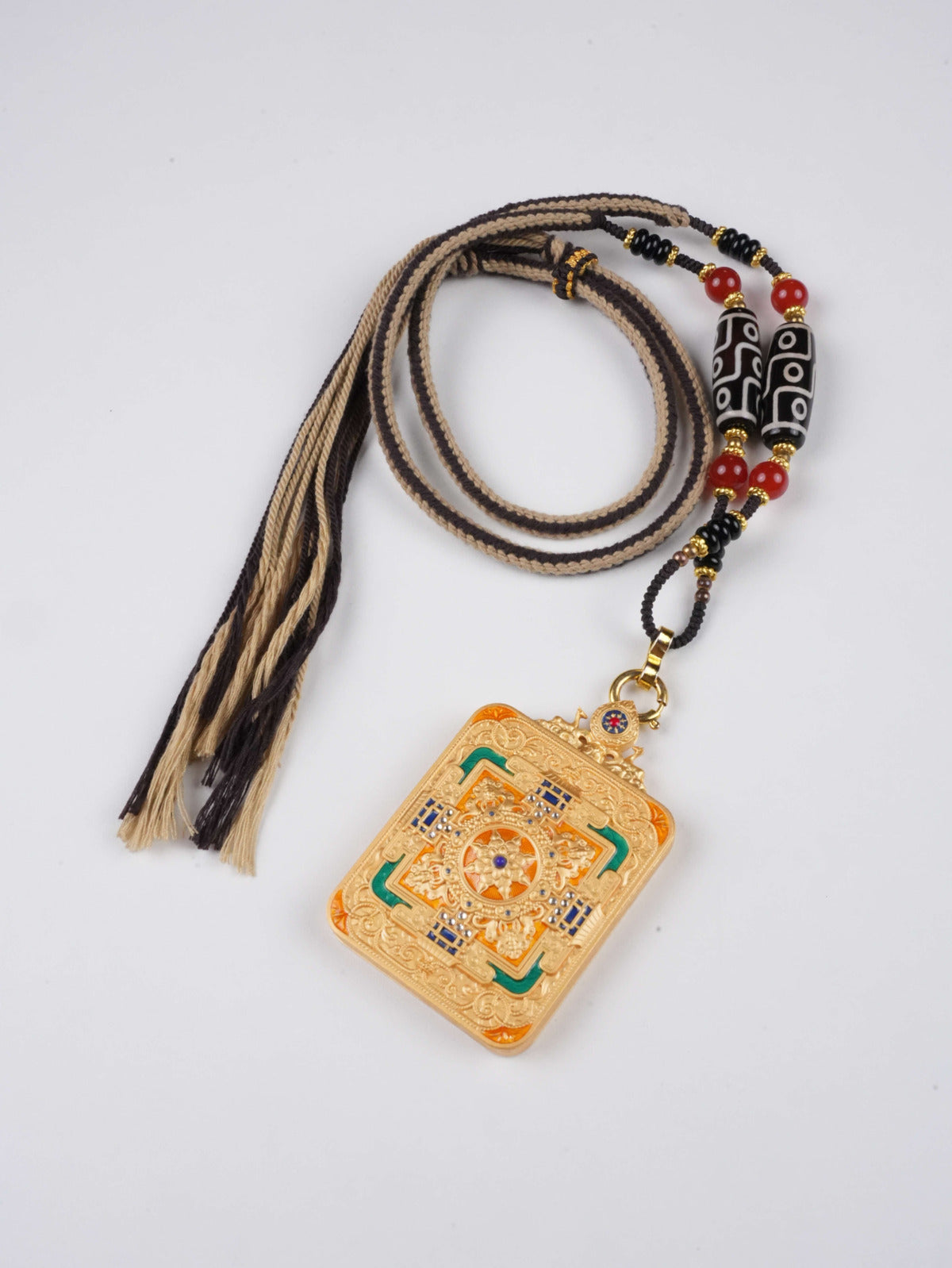 Exquisitely hand-painted Tibetan Buddhist thangka, featuring Medicine Buddha in traditional style as a spiritual blessing for home.