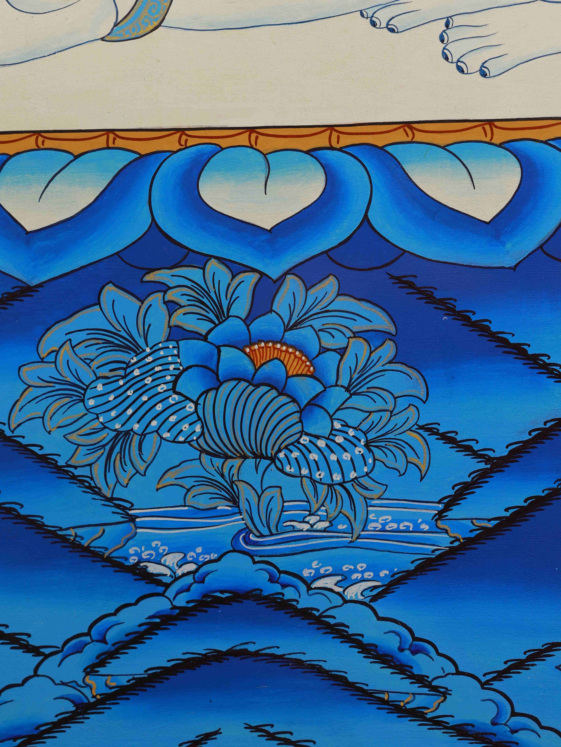 Tibetan Buddhist Samantabhadra Thangka - Bodhisattva Vows and Enlightenment