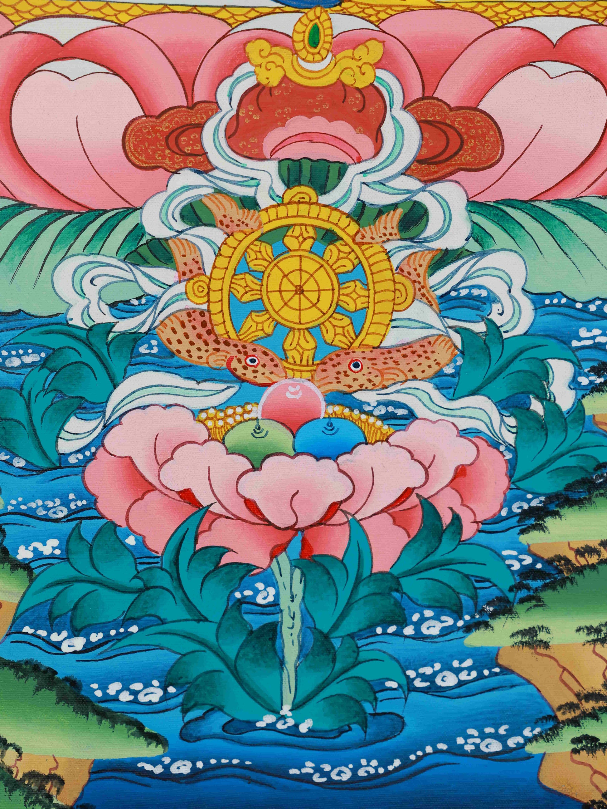 Sacred Vajrasattva Thangka - Pure Hand Painted Tibetan Buddhist Art
优化策略说明: