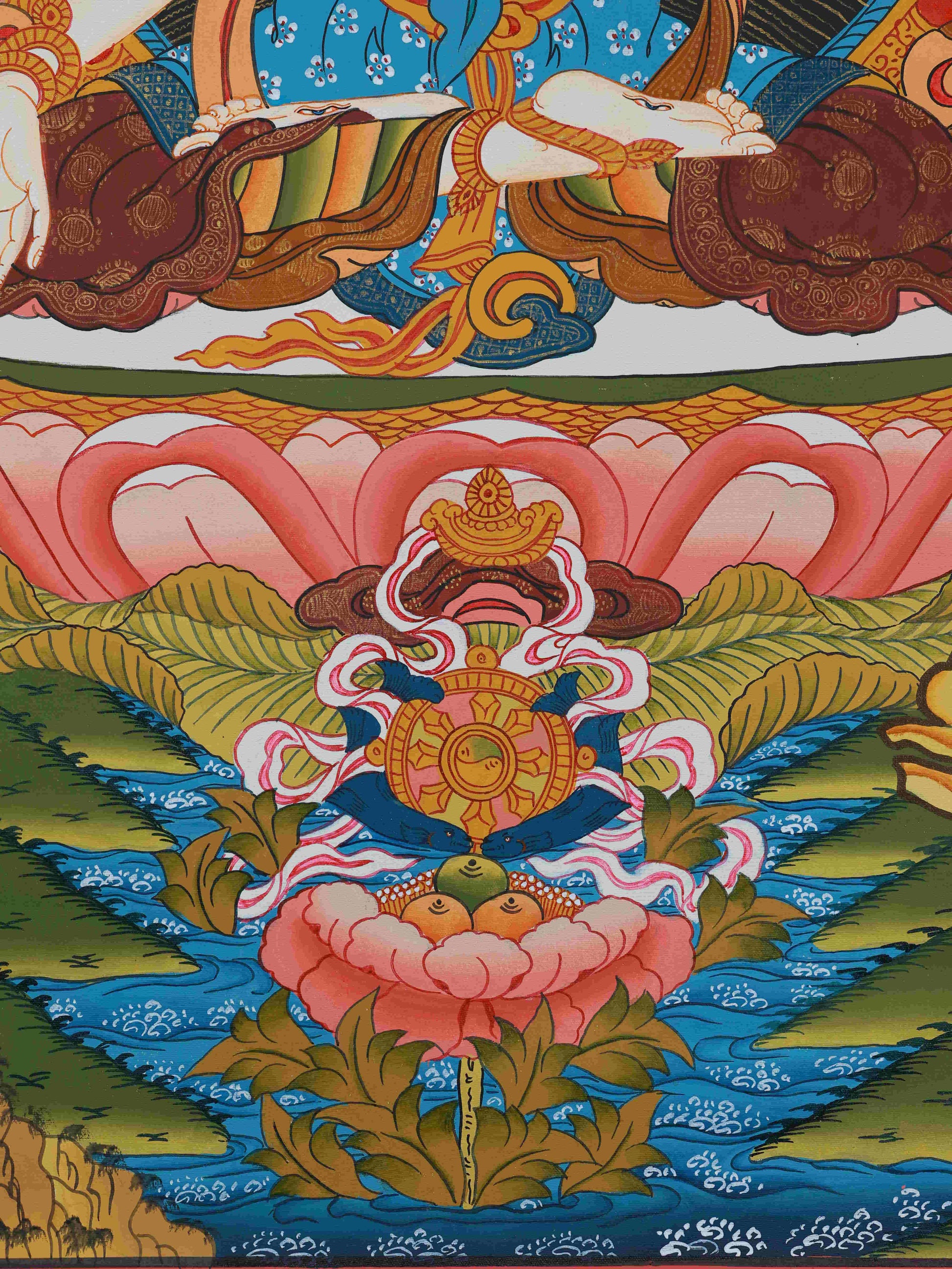 Museum Quality White Tara Thangka - Tibetan Buddhist Art with Mineral Pigments