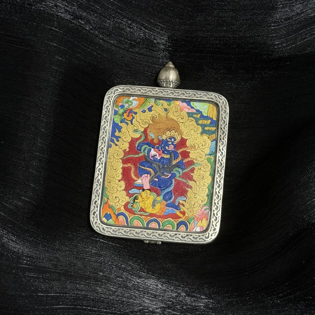 The King of Wealth Gods: Immediate Wealth and Protection with the Tibet Bold Black Jambhala Thangka