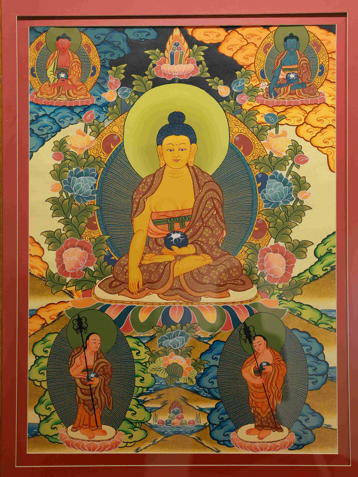 This Hand-Painted Thangka Hides the Pure Blessings of the Buddha’s "Dharma Teaching & Liberation"
