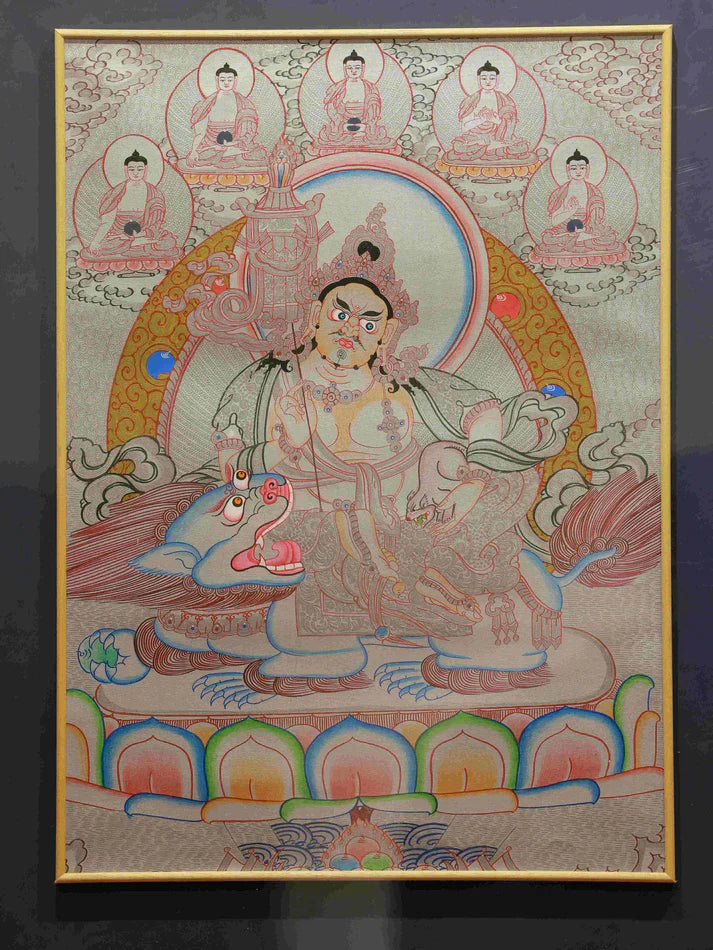 This Hand-Painted Thangka Hides the Dual Code of "Wealth and Blessing" in Tibetan Buddhism