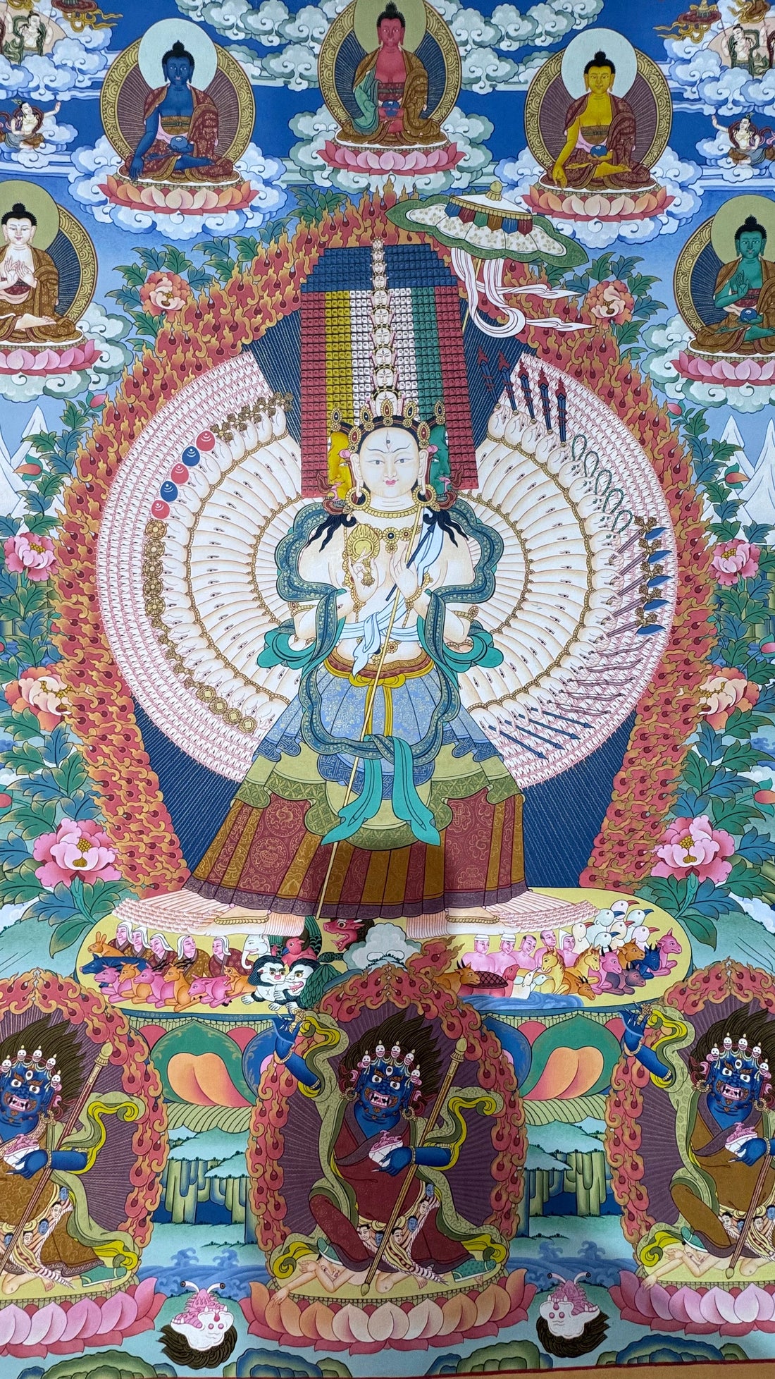 The Thousand-Armed Sitatapatra Thangka: Symbolism, Composition, and Cultural Value of Tibetan Esoteric Art