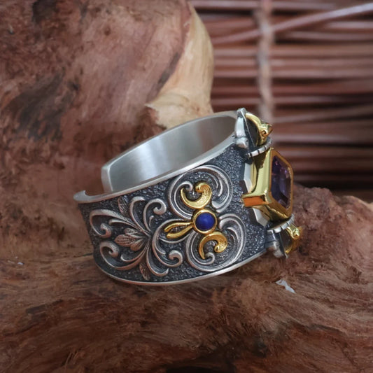 tibetan-buddhist Five Prosperity Ring: Jewelry art & Tibetan Buddhist Jewelry