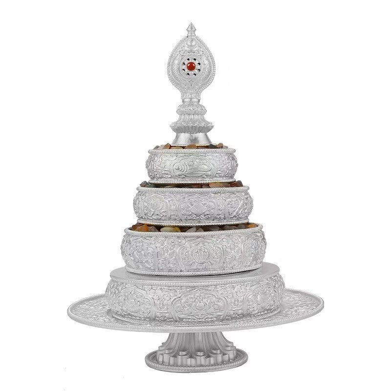 tibetan-buddhist S999 Silver Manza: Jewelry art & Tibetan Buddhist Jewelry