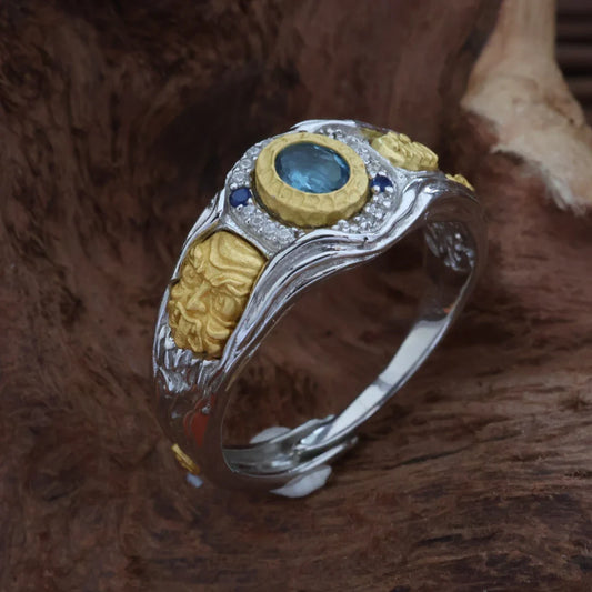 tibetan-buddhist Zaki Lhamo Ring: Jewelry art & Buddhist Tibetan Buddhist Jewelry