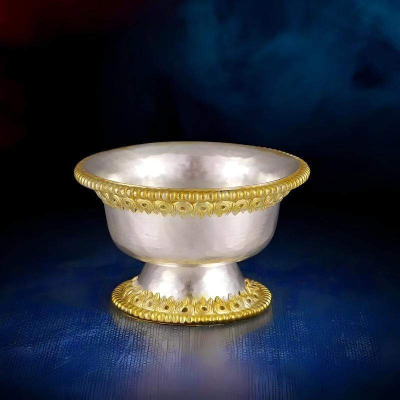 Tibetan-Buddhist Copper Bowls: Sacrificial Items Art & Tibetan Buddhist Jewelry